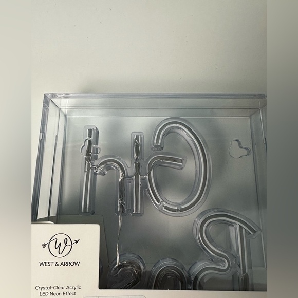 Acrylic neon Girl Boss sign, in pink light, size 7” by 7”, NWT - Picture 6 of 6